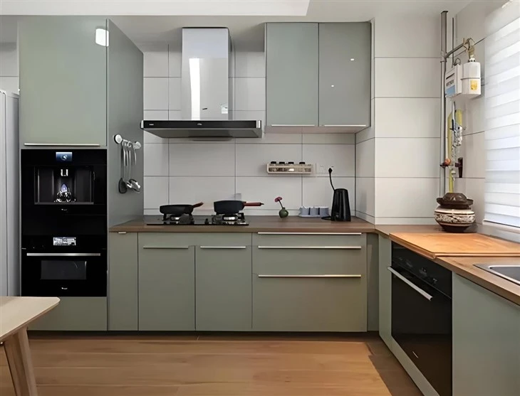 small kitchen green cabinets-04